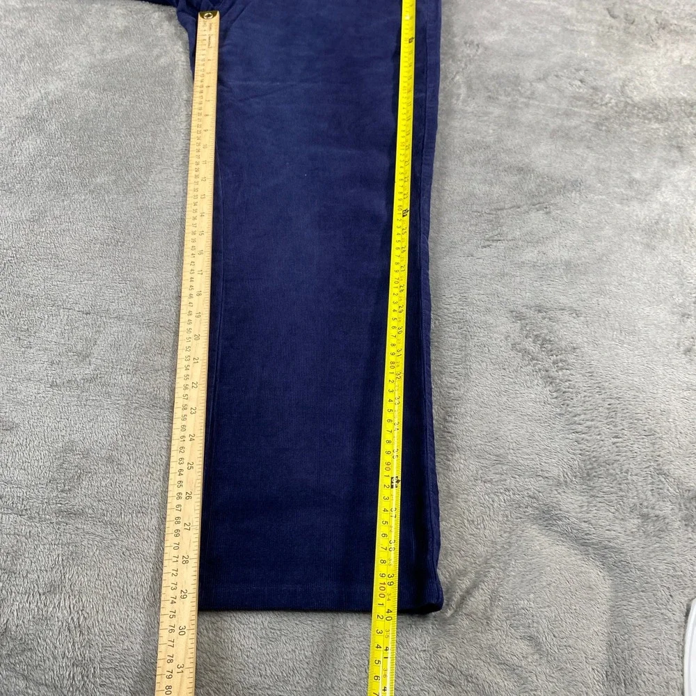 Peter Millar Corduroy Pants Mens 36 Navy Blue Straight Leg 5-Pocket Preppy